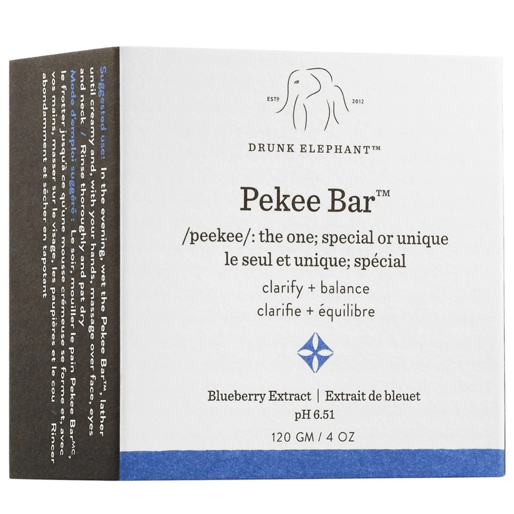 BNIB Drunk Elephant Pekee Bar W/blueberry extract ph 6.5